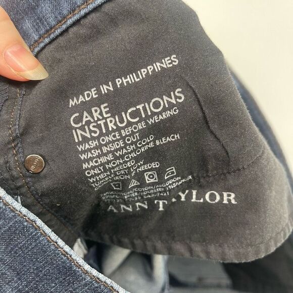 Ann Taylor Womens Modern Fit Jeans Denim Tapered Leg Medium Wash Blue Size 10 - Picture 7 of 10